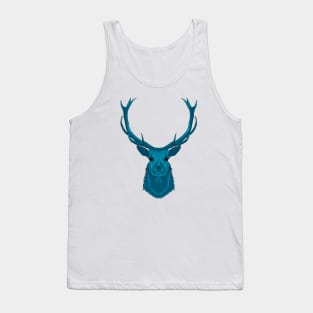 Blue deer parable of the forest god Tank Top